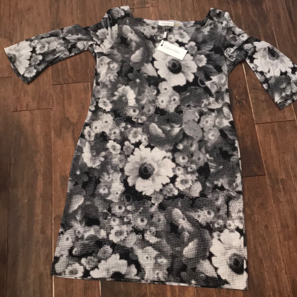 Black white dress Calvin Klein Medium New with tag